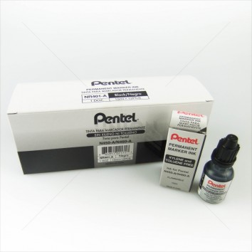 PENTEL หมึกเติมปากกาเคมี 15ml NR401 <1/12> ดำ